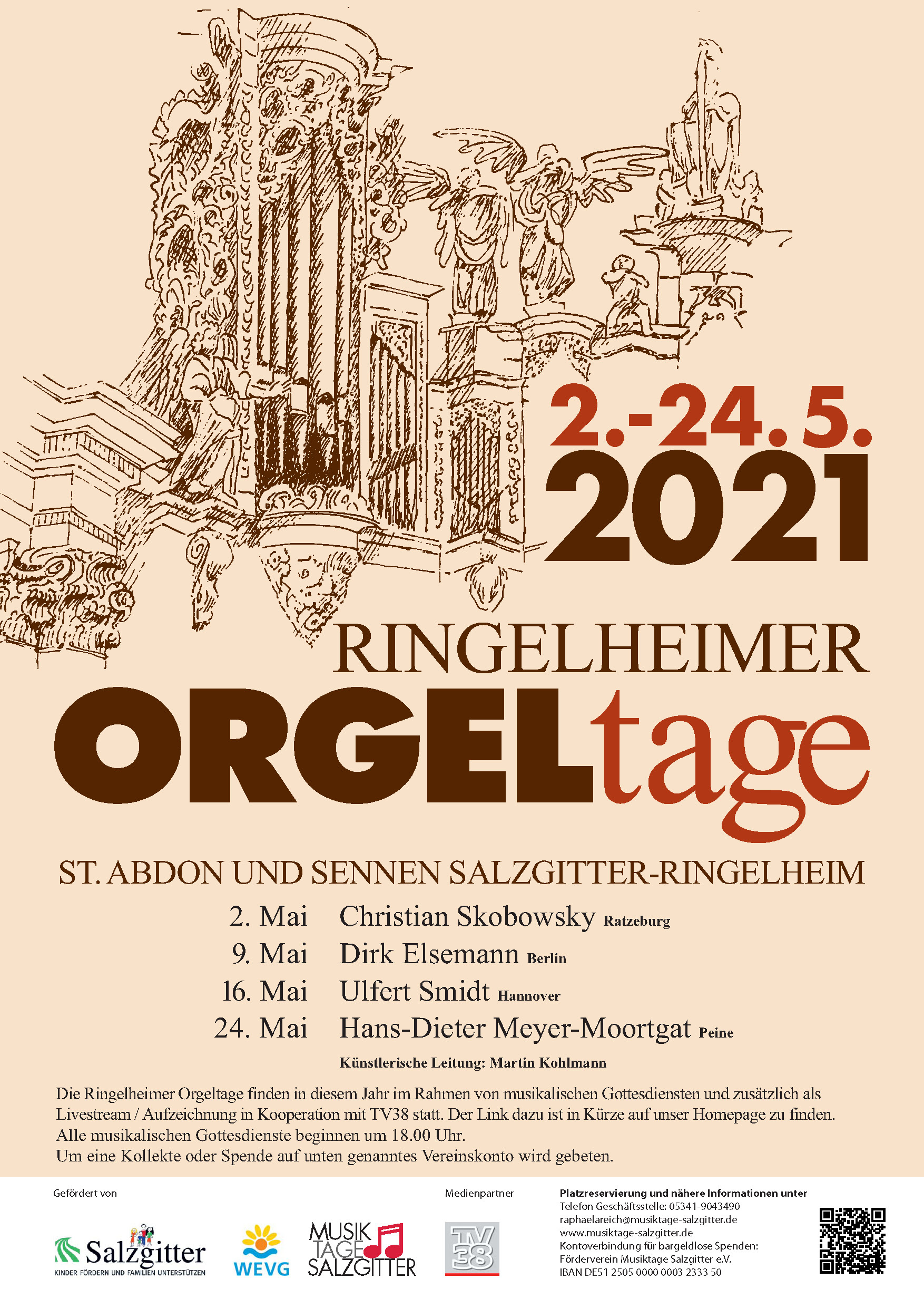 Plakat Orgeltage 2021